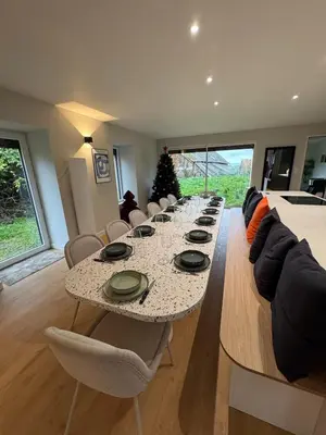 Coin salon dans l'établissement Villa Saint michel 220m2