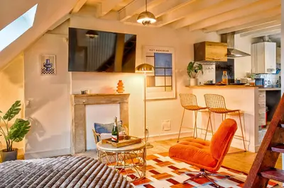 Cuisine ou kitchenette dans l'établissement La Cime - Duplex hypercentre, Wi-Fi & restaurant