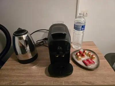 Plateau bouilloire dans l'établissement Izar-SILS