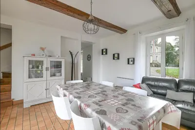 Cuisine ou kitchenette dans l'établissement Le parc du château - Dépendance du château