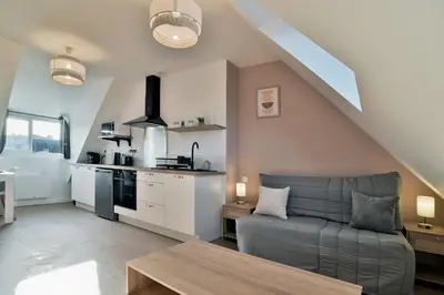 Cuisine ou kitchenette dans l'établissement Les Trois Rois 6 - Centre Avranches
