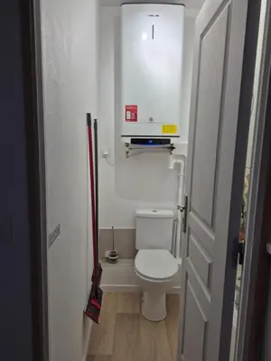 Salle de bains dans l'établissement Le break en nord Cotentin