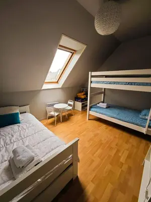 Un ou plusieurs lits dans un hébergement de l'établissement L'Ecume des jours