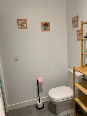 Salle de bains dans l'établissement Les moussaillons