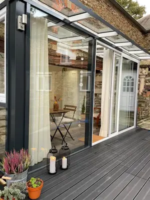 Terrasse ou espace extérieur de l'établissement Charmant Studio