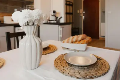 Cuisine ou kitchenette dans l'établissement Parenthèse Iodée