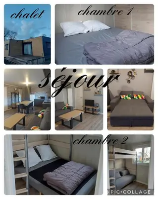 Plan de l'établissement location chalet de 2 a 7 personnes en Normandie