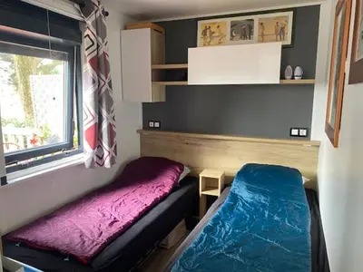 Un ou plusieurs lits dans un hébergement de l'établissement Chalet du Mont-Saint-Michel