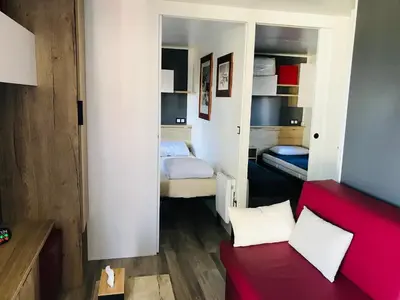 Un ou plusieurs lits dans un hébergement de l'établissement Chalet du Mont-Saint-Michel