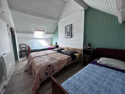 Un ou plusieurs lits dans un hébergement de l'établissement Holiday Home Longère mit Pool by Interhome