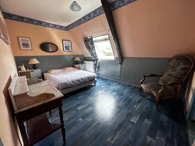 Un ou plusieurs lits dans un hébergement de l'établissement Holiday Home Longère mit Pool by Interhome