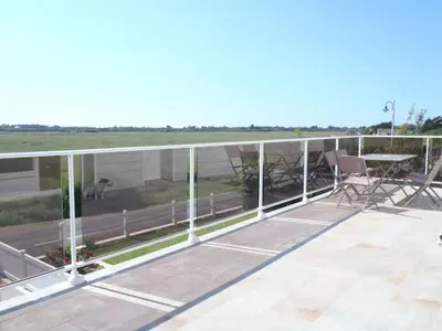 Balcon ou terrasse dans l'établissement Holiday Home Haus Havre in Portbail by Interhome