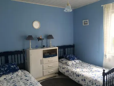 Un ou plusieurs lits dans un hébergement de l'établissement Holiday Home Domäne mit Terrasse by Interhome