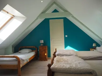 Un ou plusieurs lits dans un hébergement de l'établissement Holiday Home Le Bois aux Ecureuils - Eichhörnchenwald by Interhome