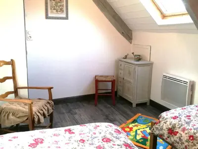 Un ou plusieurs lits dans un hébergement de l'établissement Holiday Home Ferienvilla Das Haus Louise by Interhome