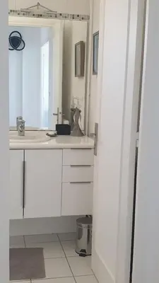Salle de bains dans l'établissement Superbe 3pièces Front de Mer, sur la plage Cabourg