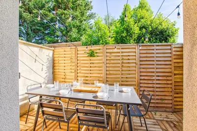 Plan de l'établissement Charming little townhouse by the sea
