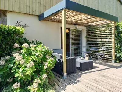 Terrasse ou espace extérieur de l'établissement Studio Côté Jardin 2 personnes
