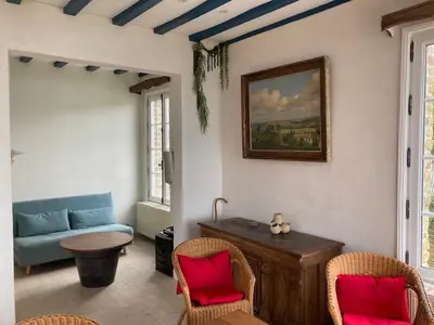 Coin salon dans l'établissement Villa les Ondes