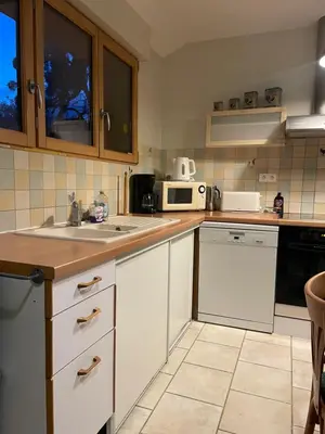 Cuisine ou kitchenette dans l'établissement Domaine de Braffais