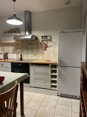 Cuisine ou kitchenette dans l'établissement Domaine de Braffais