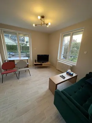 Télévision ou salle de divertissement dans l'établissement La maison aux embruns - vue mer