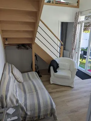 Coin salon dans l'établissement Penuel Tiny House