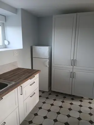 Cuisine ou kitchenette dans l'établissement gite en baie du mont saint michel