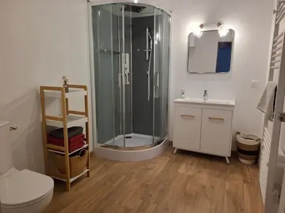 Salle de bains dans l'établissement le clos patarot