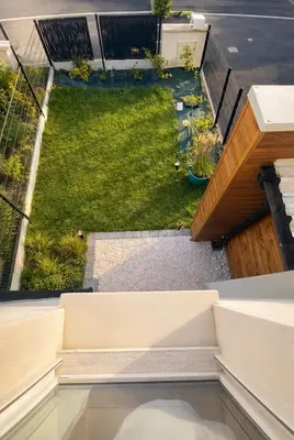 Jardin de l'établissement Villa moderne 5 minutes de la plage