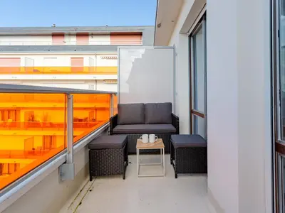 Coin salon dans l'établissement Apartment Les Caravelles-7 by Interhome