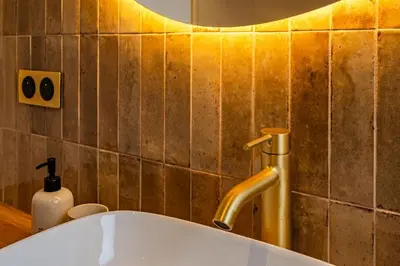 Salle de bains dans l'établissement Coquelicot