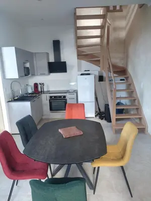 Cuisine ou kitchenette dans l'établissement La Tour de Vesly