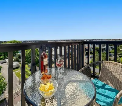 Boissons dans l'établissement Vue panoramique, studio front de mer avec parking