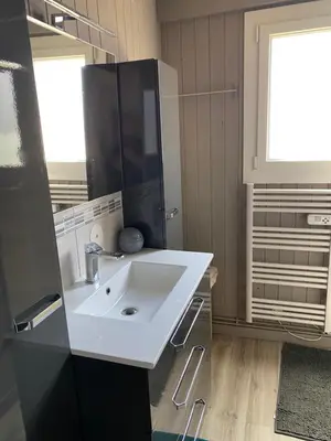 Salle de bains dans l'établissement Petit chalet