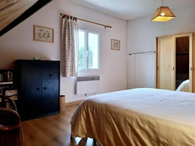 Un ou plusieurs lits dans un hébergement de l'établissement Maison accueillante proche plage pour 6 personnes - FR-1-788-89