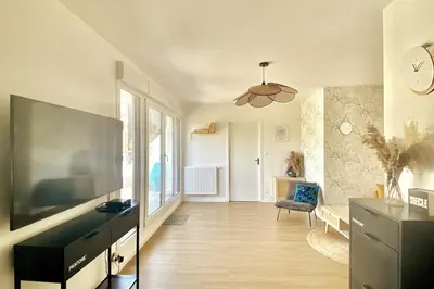 Télévision ou salle de divertissement dans l'établissement Vue imprenable sur le Château de Caen