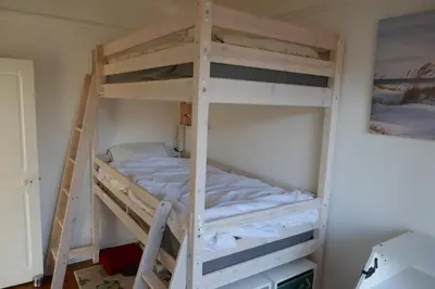 Un ou plusieurs lits dans un hébergement de l'établissement La Toccata maison de charme au coeur de l'éventail de Cabourg