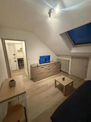 Télévision ou salle de divertissement dans l'établissement Renovated studio Place Saint-Sauveur, Caen city center