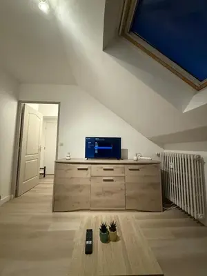 Télévision ou salle de divertissement dans l'établissement Renovated studio Place Saint-Sauveur, Caen city center