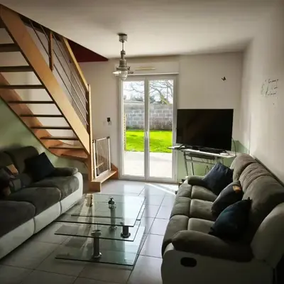 Sweet Omaha maison spacieuse avec jardin clos belle terrasse 4 chambres 2 sdb 2 wc parking privatif 2 kms plage d'Omaha Beach
