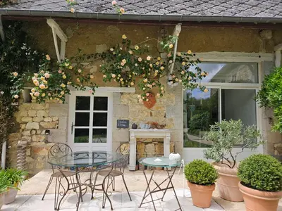 Jardin de l'établissement Chambre d'hôtes La Meauffre à la porte de Granville