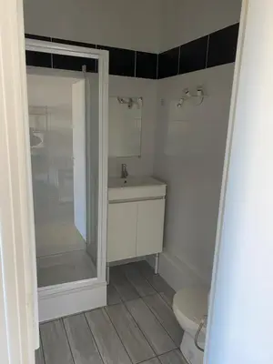 Salle de bains dans l'établissement La petite aubaine