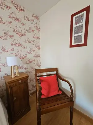 Coin salon dans l'établissement Gîte Ithaque