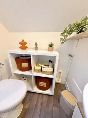 Salle de bains dans l'établissement Le Bohème, Maisonnette en duplex avec cour privée, Intendance Luxury Host