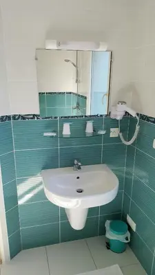 Salle de bains dans l'établissement Hotel de la Gare