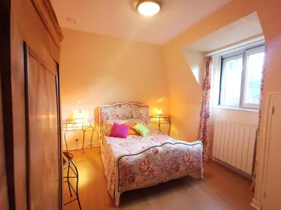 Un ou plusieurs lits dans un hébergement de l'établissement Holiday Home Les Rimains by Interhome