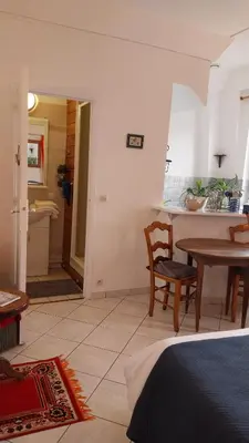 Cuisine ou kitchenette dans l'établissement Studio De La Mer
