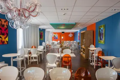 Coin salon dans l'établissement Hotel Gabriel