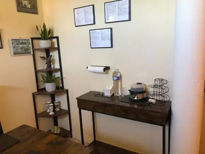 Cuisine ou kitchenette dans l'établissement Le Grand Camelia